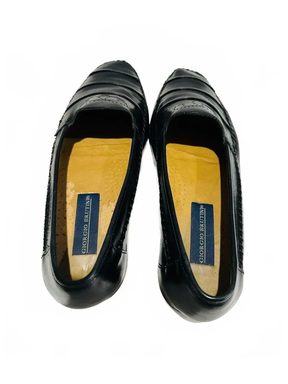 Vintage Giorgio Brutini Men's Leather Loafers Slip-On Style 670311  Size 11D